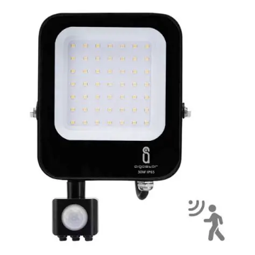 Arată detalii pentru Proiector LED cu senzor 30W IP65 4000K Alb ORNO Imagine Proiector LED cu senzor 30W IP65 4000K Alb ORNO