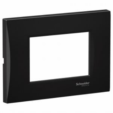 Arată detalii pentru Rama curbata Schneider Electric Easy Styl, 3 module, negru metalic Imagine Rama curbata Schneider Electric Easy Styl, 3 module, negru metalic