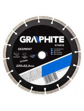 Arată detalii pentru Disc diamantat segmentat 125 x 22.2 mm GRAPHITE 57H617 Imagine Disc diamantat segmentat 125 x 22.2 mm GRAPHITE 57H617