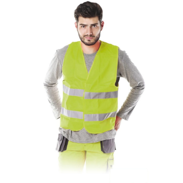 Arată detalii pentru Vesta semnalizare cu bandă reflectorizantă, Neon 9195, galben, mărimea XL Imagine Vesta semnalizare cu bandă reflectorizantă, Neon 9195, galben, mărimea XL