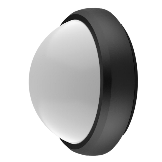 Imagine Lampa BAT LED Rotundă 12W IP65 Negru