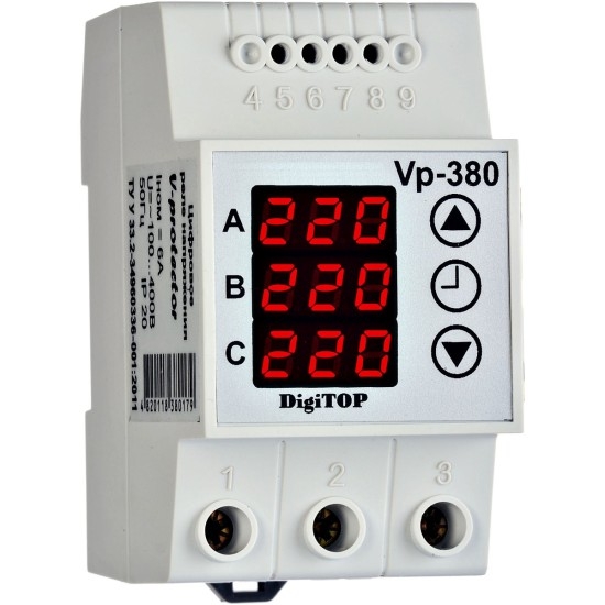 Imagine Releu de protecție tensiune trifazat DigiTOP VP-380V 380179