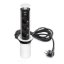 Imagine Priză de mobilier COMFORT Ø100 mm, 3xSchuko, 2xUSB 2,4A, aluminiu