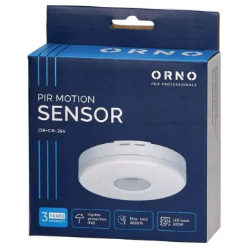 Arată detalii pentru Senzor de mișcare 360° IP65 2000W MAX.8M OR-CR-264 Imagine Senzor de mișcare 360° IP65 2000W MAX.8M OR-CR-264