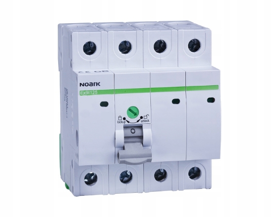 Imagine Întrerupător automat AC, dimensiune cadru M1, In=100A, 4P4T Noark