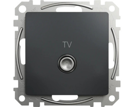 Imagine Priză TV cablu coaxial tip F 1M antracit