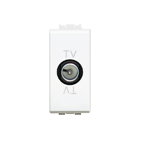 Imagine PRIZA TV COAXIALA DIRECTA 1M MASCA ALB/TECH/NEGRU LN4202D LIVING LIGHT