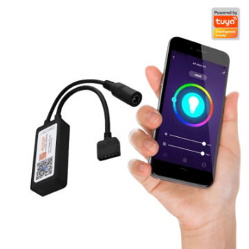 Arată detalii pentru Controller TUYA Smart WiFi pentru benzi LED CCT 12/24V 17A Imagine Controller TUYA Smart WiFi pentru benzi LED CCT 12/24V 17A