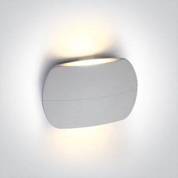 Arată detalii pentru Corp de iluminat oval cu LED 2x3W 3000K 230V IP54 alb Imagine Corp de iluminat oval cu LED 2x3W 3000K 230V IP54 alb