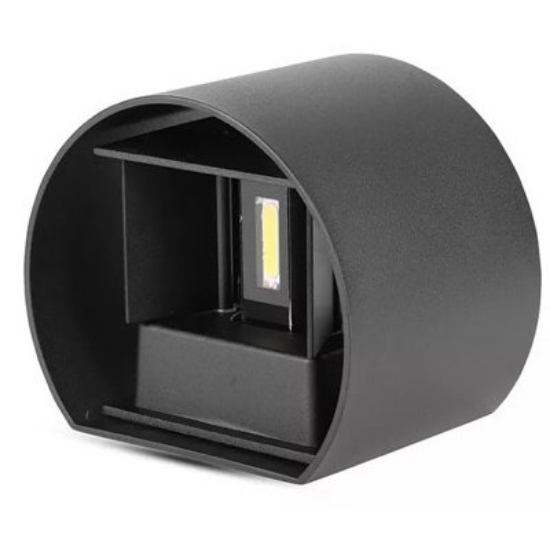 Imagine Corp de iluminat rotund LED 8W 230V lumină caldă IP65 grafit