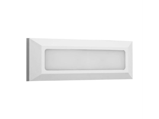 Imagine Corp Dreptunghiular Orizontal cu LED 6W 230V Lumină Caldă IP65 Gri