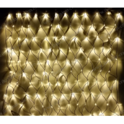 Imagine Ghirlanda extensibila 100 LED Alb Cald cu Cablu Negru 2x1m 