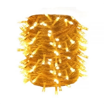 Arată detalii pentru Șir luminos 50 LED alb cald cu cablu alb 5m - 8 programe Imagine Șir luminos 50 LED alb cald cu cablu alb 5m - 8 programe