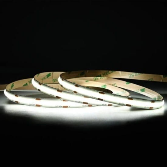 Imagine Bandă LED LCOB 24V IP20 11W/m L.RGB+W 10mm 5m 1210lm/m