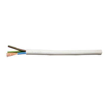 Arată detalii pentru Cablu electric MYYM 3x0.75 mm², cupru, alb Imagine Cablu electric MYYM 3x0.75 mm², cupru, alb