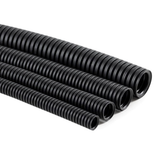 Imagine Tub rigid PVC negru 750N, D25, HF, stabilizat UV