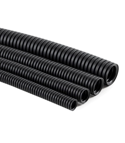 Imagine Tub rigid PVC negru D16, 750N, HF, stabilizat UV
