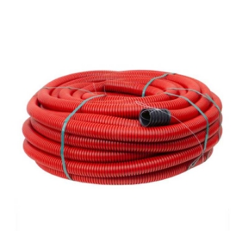 Arată detalii pentru Tub flexibil corugat cu perete dublu, 75 mm, roșu, cu fir de tragere Imagine Tub flexibil corugat cu perete dublu, 75 mm, roșu, cu fir de tragere