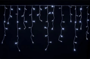 Imagine Ghirlandă extensibilă 100 LED-uri alb rece cu cablu negru 2x1m