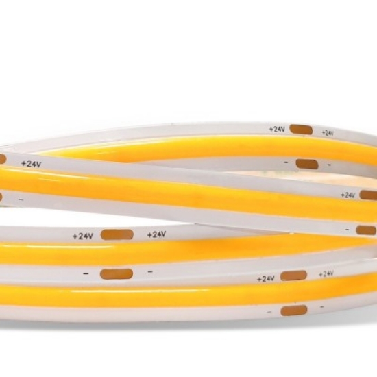 Imagine Bandă LED COB 24V 5 Metri 15W/M 512LED/M 1650Lm/M CRI90 IP20 Alb Cald 2700K