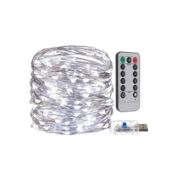 Arată detalii pentru Instalație cu 300 LED-uri, alb rece, 30 m, PVC Imagine Instalație cu 300 LED-uri, alb rece, 30 m, PVC