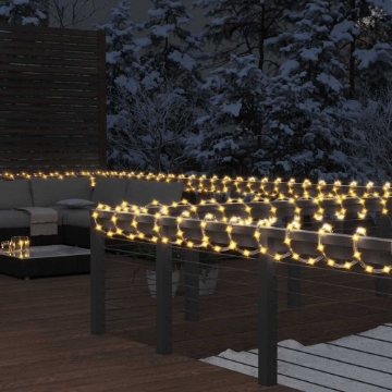 Arată detalii pentru Instalație cu 120 LED-uri, alb cald, 5 m, PVC Imagine Instalație cu 120 LED-uri, alb cald, 5 m, PVC
