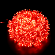 Imagine Șir luminos 100 LED-uri Roșii 230V Interconectabil IP65 cu Cablu Roșu 1,5M