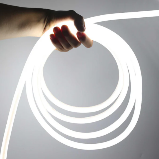Imagine Furtun LED Neon Flex 220V, 8W/m, IP65, Alb