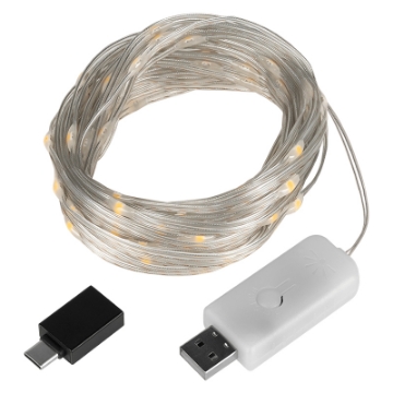 Arată detalii pentru Decorațiune LED Alb Cald 10M Rebel Imagine Decorațiune LED Alb Cald 10M Rebel