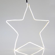 Imagine Stea LED neon 2 m, conexiune dublă, lumină albă , 54x58 cm, IP44