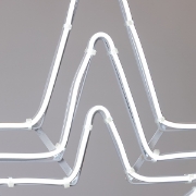 Imagine Stea triplă,  LED  neon 5 m, conexiune dublă, lumină albă, 60x60 cm, IP44 600-23113