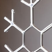 Imagine Fulg de nea,  LED  neon 5 m, conexiune dublă, lumină albă, 59x50 cm, IP44