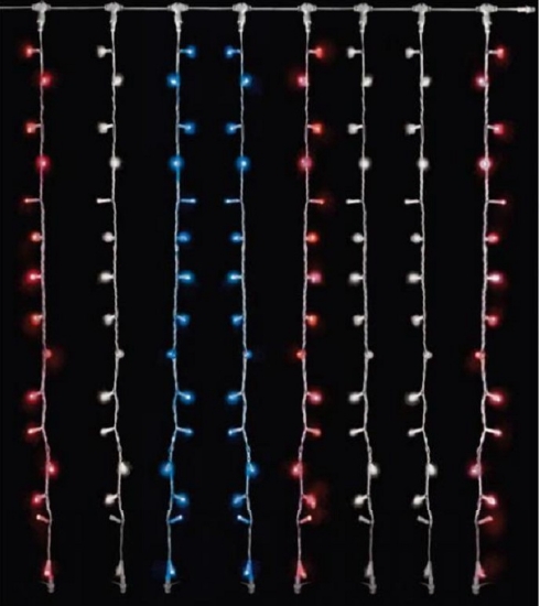 Imagine Cordon Luminos TX5.2 cu 15 LED Rosii, Cablu Alb 1.5m, S-OUT