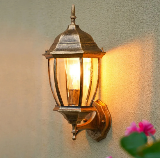 Imagine Aplica exterior APLICA 36071 (UP) ALUMINIU E27 IP44 AURIU RUSTIC