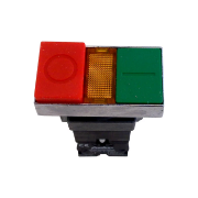 Imagine Buton dublu roșu/verde cu revenire 1NI+1ND