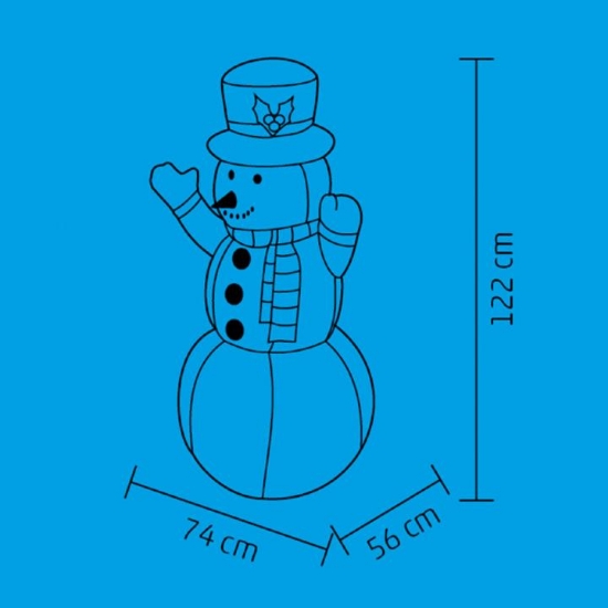 Imagine Om de zapada gonflabil 120cm cu led KD 120H