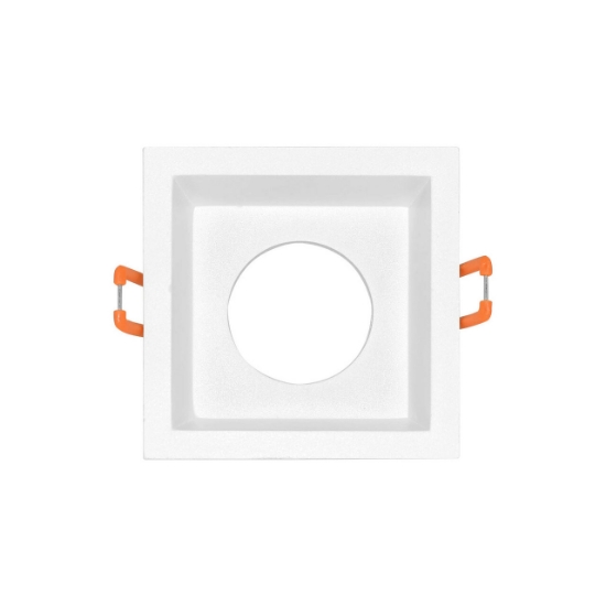 Imagine Carcasă albă pătrată pentru GU10/GU5.3 Tetra-CF