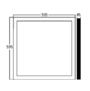 Imagine Panou LED Aplicabil 50W 60x60 Alb 4200K