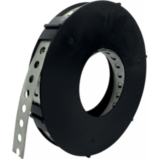 Imagine Bandă perforată din tablă zincată 20 x 2 mm - 10 m