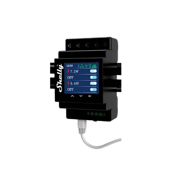 Imagine Comutator inteligent Shelly cu 4 canale WIFI sina din contor de putere control aplicatie