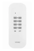 Imagine Set 3 prize wireless VIRONE RS-3(GS), 230V, 1000W, schuko, IP20, telecomandă, alb