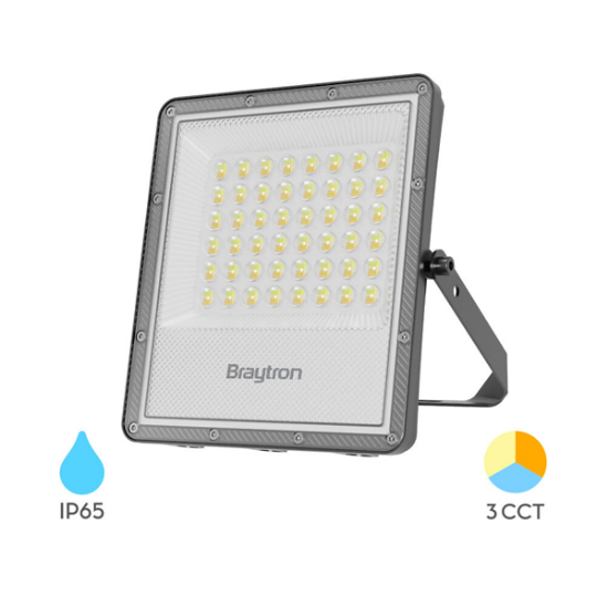 Imagine Proiector LED PF 50W 3IN1 5500LM cu Lentilă 90° IP65 Gri BT65-05082