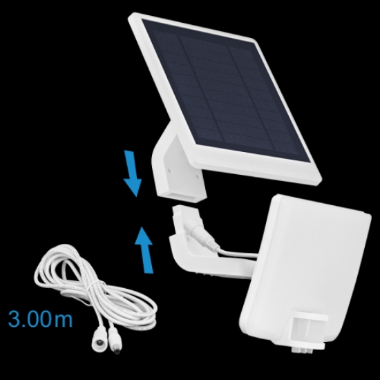 Imagine Proiector solar LED cu senzor PIR 11W 5000K IP54