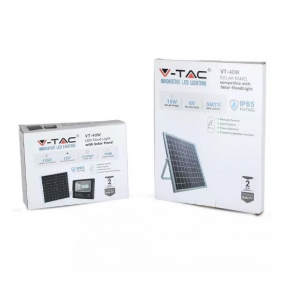 Imagine Reflector LED 16W 6000K cu încărcare solară SKU-94008