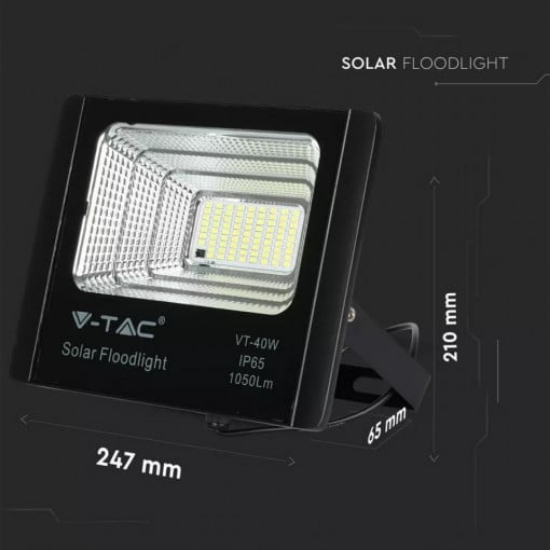 Imagine Reflector LED 16W 6000K cu încărcare solară SKU-94008