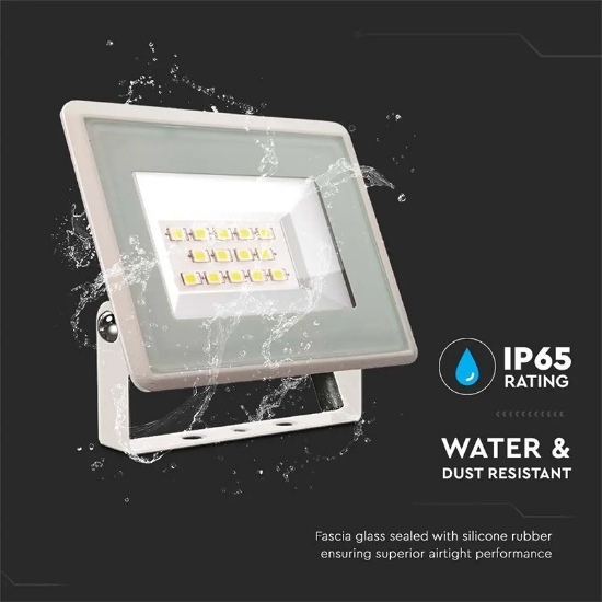 Imagine Reflector LED SMD 10W 4000K IP65 Alb, cip Samsung