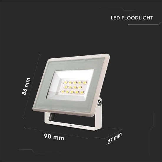 Imagine Reflector LED SMD 10W 4000K IP65 Alb, cip Samsung SKU-428