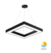 Imagine Plafonieră LED suspendată 45W 3000/4000/6500K Negru Blade SQR BR-BH16-07281