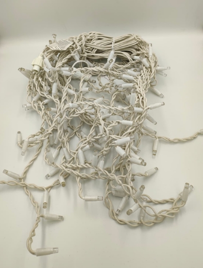 Imagine Ghirlandă exterioară exterior , 180 LED Albastre, cu cablu alb, 5 x 0,7m 30-191804