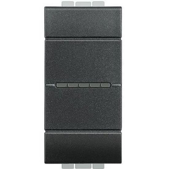 Imagine Intrerupator cap scara axial 10A 1 modul antracit LIVING LIGHT